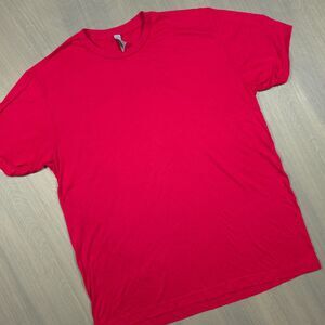 Next Level Apparel Red Crewneck T-Shirt Size Large